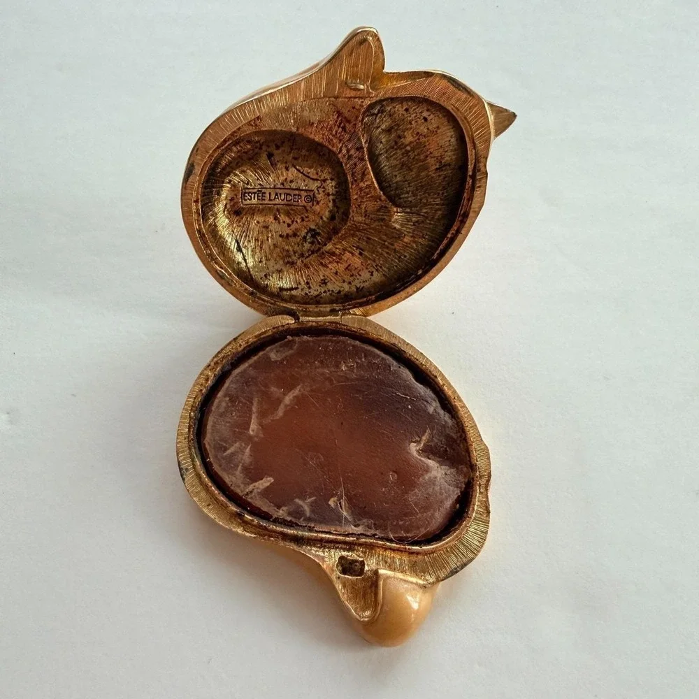 1994 Estée Lauder Sleeping Cat Solid Perfume Compact